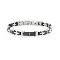 Bracelet Amen Man in Steel Zircone ACBR7371BNBZ